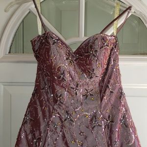 Multi colored Big Ball Gown